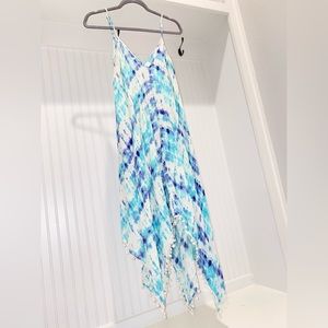 Flowy Tie-Dye Spaghetti Strap Dress
